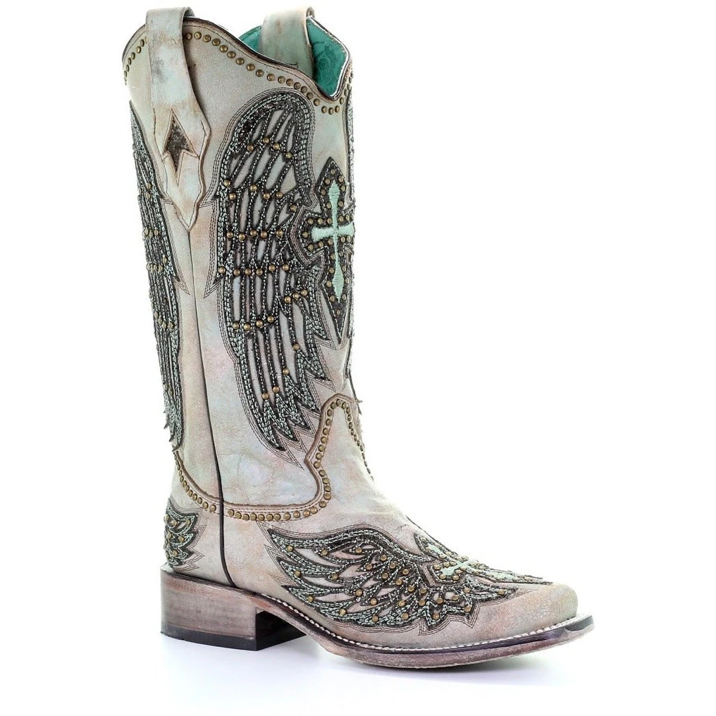 Corral Boots Women's Corral Western Boots Turquoise Wings Handcrafted 3 Corral Boots Women's Corral Western Boots Turquoise Wings Handcrafted