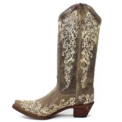 Corral Boots Corral Ladies Lisa Snip Distressed Brown Bone Embroidery Boots A1094 -Corral Boots Store 12 531b4ace 84fe 4f41 8a9d 4f386ee631aa