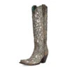 Corral Boots Lds Brown Dst Glitter Inlay & Emb/Studs/Crystals Boot - A4346