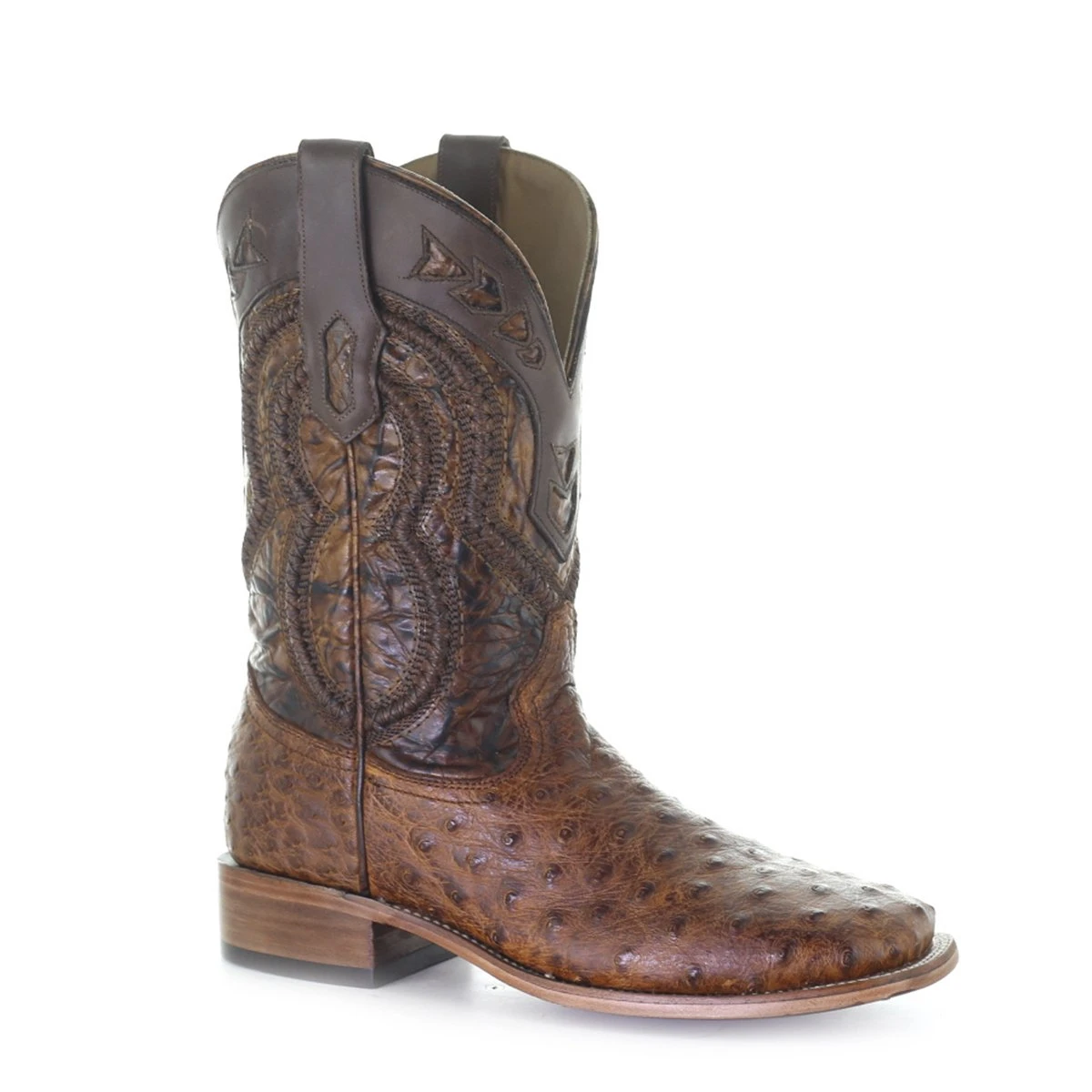 Corral Boots Men's Corral Ostrich Boots Handcrafted Cognac 3 Corral Boots Men's Corral Ostrich Boots Handcrafted Cognac