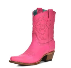 Corral Boots Ld Fuchsia Embroidery Ankle Boot - Z5137