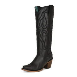 Corral Boots Lds Tall Top Matching Stitch Pattern & Inlay Snip Toe - Z5075