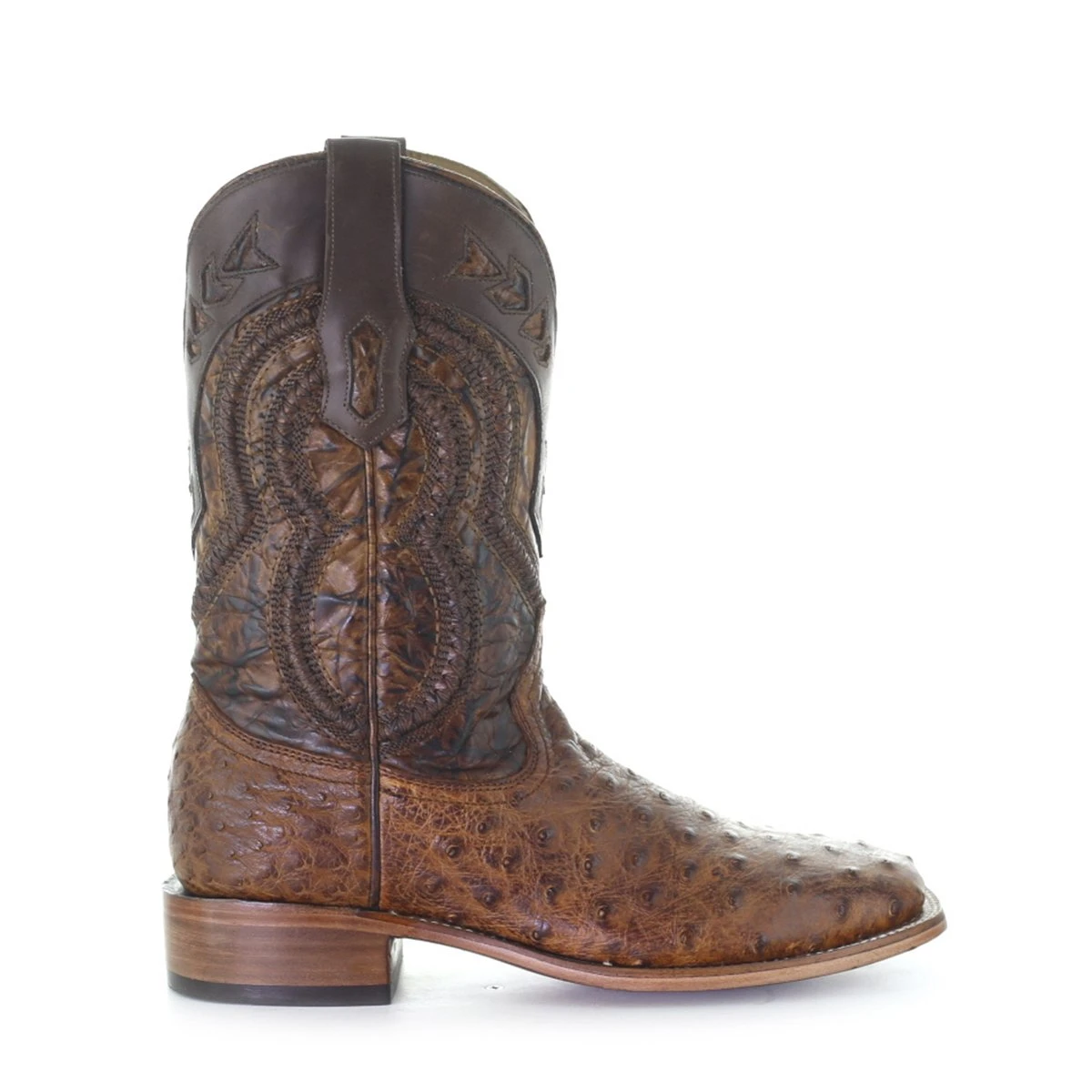 Corral Boots Men's Corral Ostrich Boots Handcrafted Cognac 4 Corral Boots Men's Corral Ostrich Boots Handcrafted Cognac - Image 2