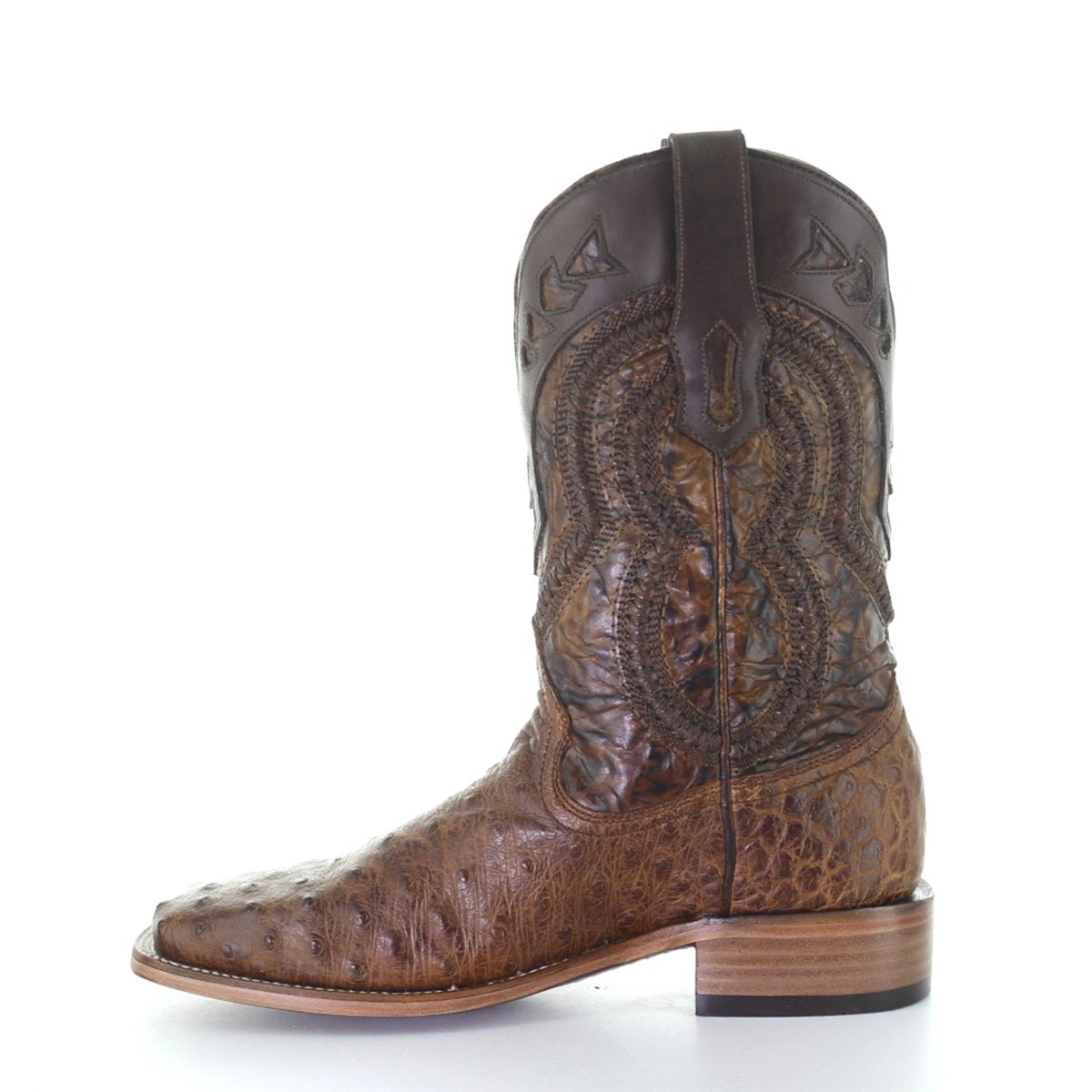 Corral Boots Men's Corral Ostrich Boots Handcrafted Cognac 5 Corral Boots Men's Corral Ostrich Boots Handcrafted Cognac - Image 3
