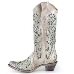 Corral Boots Corral Ladies Martina Green White Glitter Crystals Wedding Boots A3321 -Corral Boots Store 57 5424b60a 7ae3 4550 a652 6d3c2a84a107