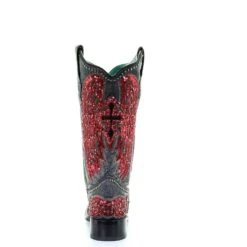 Corral Boots Corral Ladies Black & Red Wings, Cross Overlay & Studs Boots A3744 -Corral Boots Store 57 b6574aa9 c64a 4236 ad1e e3c63b6a64a9