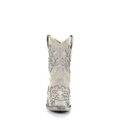 Corral Boots Corral Ladies Mariah White Glitter Inlay & Crystals Ankle Boots A3550 -Corral Boots Store 57 df107ce3 218f 4fcd aa2b 330072a70a4d