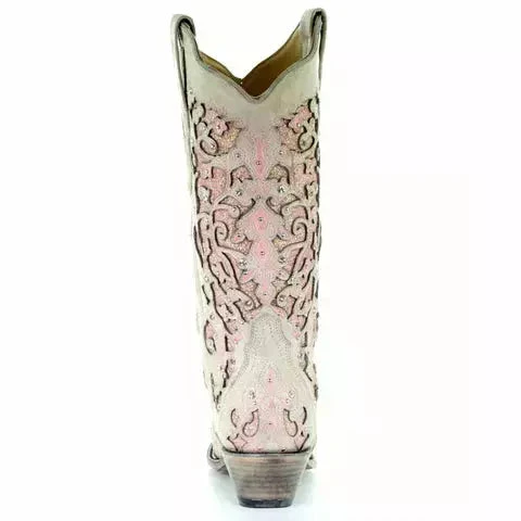 Corral Boots Women's Corral Western Boots Handcrafted White 7 Corral Boots Women's Corral Western Boots Handcrafted White - Image 5