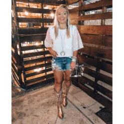 Corral Boots Corral Ladies Gold Metallic Embroidery Tall Zip Knee-High Boots E1380 -Corral Boots Store 62424437 1565445883586148 2899748123377139712 o