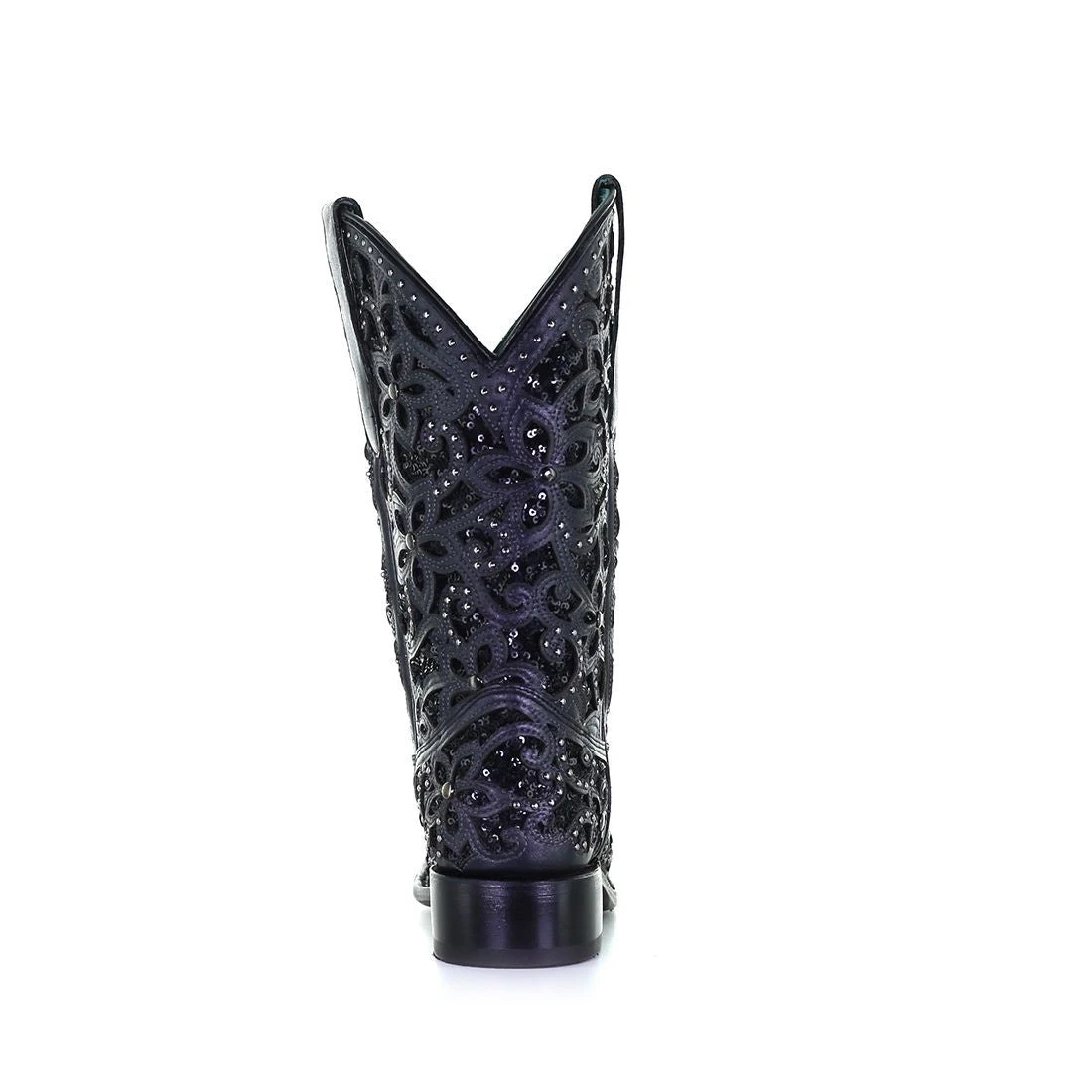 Corral Boots Corral Ladies Black Inlay Embroidered & Stud Square Toe Boots A4128 6 Corral Boots Corral Ladies Black Inlay Embroidered & Stud Square Toe Boots A4128 - Image 4