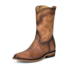 Corral Boots Men's Sand Lizard Embr. & Zipper J Toe - C3888
