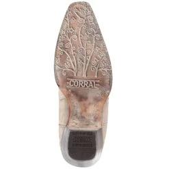 Corral Boots Corral Ladies Martina White Glitter Inlay Crystals Wedding Boots A3322 -Corral Boots Store A3322 4