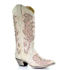 Corral Boots Women's Corral Western Boots Handcrafted White