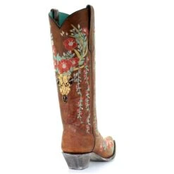 Corral Boots Corral Ladies Juliet Tan Deer Skull Floral Embroidery Boots A3620 10 Corral Boots Corral Ladies Juliet Tan Deer Skull Floral Embroidery Boots A3620 -Corral Boots Store A3620 3