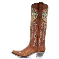 Corral Boots Corral Ladies Juliet Tan Deer Skull Floral Embroidery Boots A3620 12 Corral Boots Corral Ladies Juliet Tan Deer Skull Floral Embroidery Boots A3620 -Corral Boots Store A3620 5