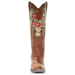 Corral Boots Corral Ladies Juliet Tan Deer Skull Floral Embroidery Boots A3620 13 Corral Boots Corral Ladies Juliet Tan Deer Skull Floral Embroidery Boots A3620 -Corral Boots Store A3620 6