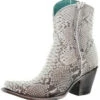 Corral Boots Corral Women's Python Zipper Ankle Boots - Natural