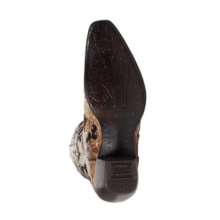 Corral Boots Corral® Ladies Inlay Embroidery & Studs Distressed Brown Ankle Boots A4190 -Corral Boots Store A4190E