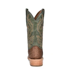 Corral Boots Men's Corral Python Exotic Boots Handcrafted Green -Corral Boots Store A4287 boot 13