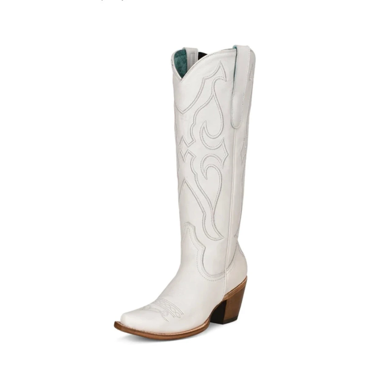Corral Boots Lds Pure White Matching Stitch Pattern & Inlay Snip Toe - Z5074 3 Corral Boots Lds Pure White Matching Stitch Pattern & Inlay Snip Toe - Z5074