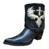 Corral Boots Lds Black/Silver Lamb Inlay Wing & Cross & Embr. Ankle Boot - C3930 -Corral Boots Store BDAF6572 E6BD 4D4A 89F4 9BAEFCAEC604 91083.1666365326