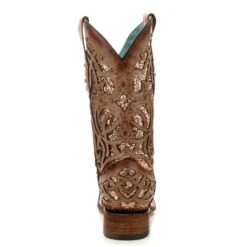 Corral Boots Corral Ladies Marsha Square Orix Glittered Inlay & Studs Boots C3275 9 Corral Boots Corral Ladies Marsha Square Orix Glittered Inlay & Studs Boots C3275 -Corral Boots Store C3275 2