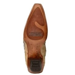 Corral Boots Corral Ladies Scarlett Bone Glitter Overlay Embroidery & Crystals Boots C3356 -Corral Boots Store C3356 5