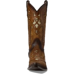 Corral Boots Corral® Men's Embroidered Studded Honey Brown Western Boots C3846 -Corral Boots Store C3846 1