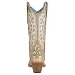 Corral Boots Corral® Ladies Bone White & Gold Studded Western Boots C3895 -Corral Boots Store C3895d