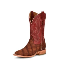 Corral Boots Men's Cognac/Red Alligator Embr. WST - A4222