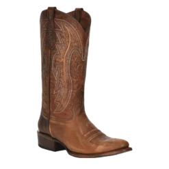 Corral Boots Circle G By Corral® Men's Embroidery Oil Brown Round Toe Boots L5979