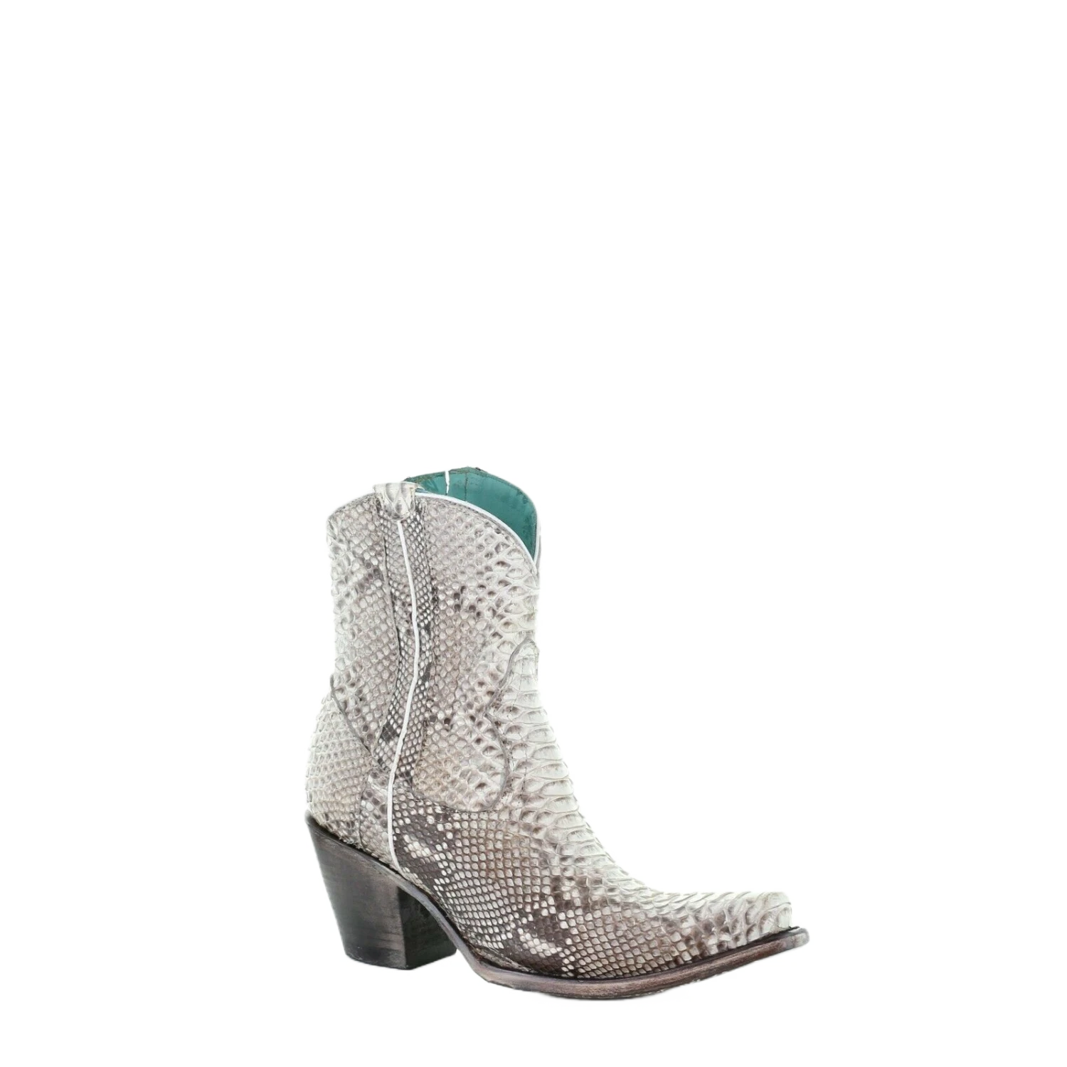 Corral Boots Corral Ladies Natural Python Zipper Ankle Boots A3791 3 Corral Boots Corral Ladies Natural Python Zipper Ankle Boots A3791