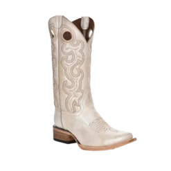Corral Boots Circle G By Corral® Ladies Pearl Cutout Embroidered Square Toe Western Boots L6007