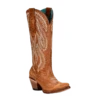 Corral Boots Corral Ladies Embroidery Golden Brown Western Tall Boots A4216