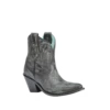 Corral Boots Corral Ladies Distressed Snip Toe Black Ankle Boots A3243