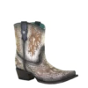 Corral Boots Corral Ladies Grey Fur Laser & Studs Shortie Boots C3638 -Corral Boots Store Myproject 2023 05 05T112306.727