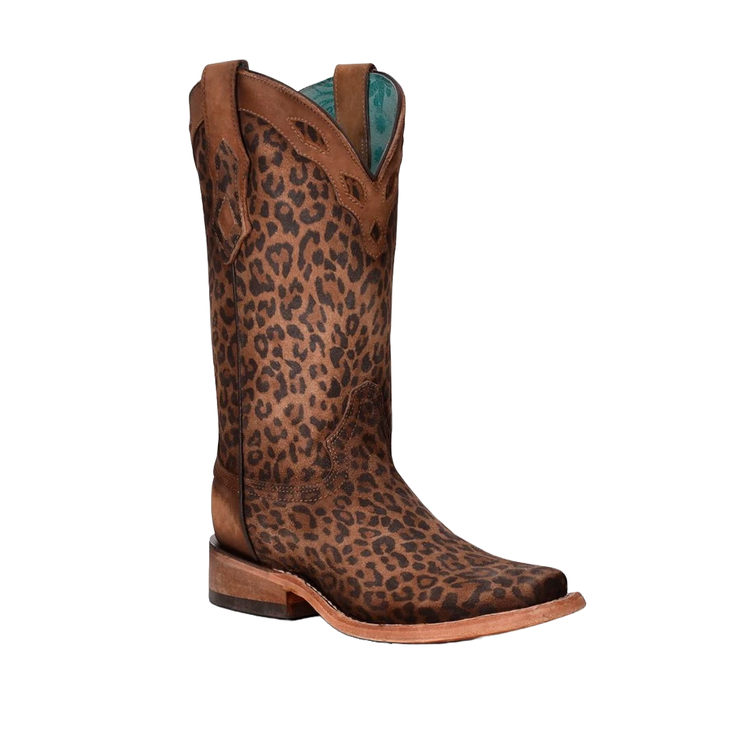 Corral Boots Corral Ladies Leopard Print Square Toe Boots C3788 3 Corral Boots Corral Ladies Leopard Print Square Toe Boots C3788