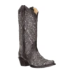 Corral Boots Corral Ladies Black & Grey Inlay Embroidery & Studs Boots A3320 -Corral Boots Store Myproject 2023 05 15T144245.556