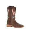 Corral Boots Corral Men's Eagle Inlay Brown Square Toe Boots A4106