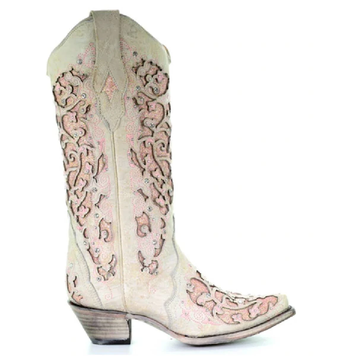 Corral Boots Women's Corral Western Boots Handcrafted White 4 Corral Boots Women's Corral Western Boots Handcrafted White - Image 2