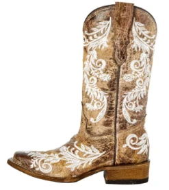 Corral Boots Kid's Brown Embr. Glow Collection SQ Toe - T0119 -Corral Boots Store Screen20Shot202022 10 1220at2010.19.2420AM 92151.1665587715