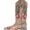 Corral Boots Ls Taupe Cactus Overlay & Flower Emb. Sq Toe - A3769 1 Corral Boots Ls Taupe Cactus Overlay & Flower Emb. Sq Toe - A3769 -Corral Boots Store Screen20Shot202023 01 3120at2010.24.1620AM 84044.1675269626