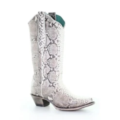 Corral Boots Women's Corral Python Exotic Boots Handcrafted Natural