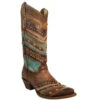 Corral Boots Women’s Corral Western Festival Boots Handcrafted Brown & Turquoise -Corral Boots Store a221e09f9755b44234c1e06bd6453839