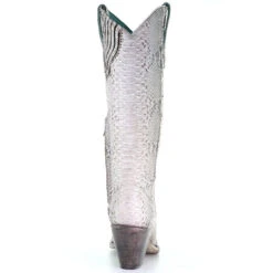 Corral Boots Corral Ladies Natural Python Zipper Tall Top Boots A3789 7 Corral Boots Corral Ladies Natural Python Zipper Tall Top Boots A3789 -Corral Boots Store a3789back
