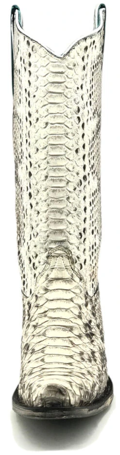 Corral Boots Corral Women's Python Cowgirl Boots - Natural -Corral Boots Store a3798 front 68431.1586578336