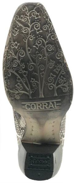 Corral Boots Corral Women's Python Cowgirl Boots - Natural -Corral Boots Store a3798 sole 02995.1586578336