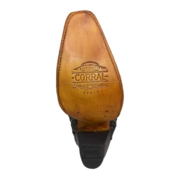 Corral Boots Corral® Ladies Embroidered Studded Inlay Distressed Black Snip Toe Boots A4344 -Corral Boots Store a4344g