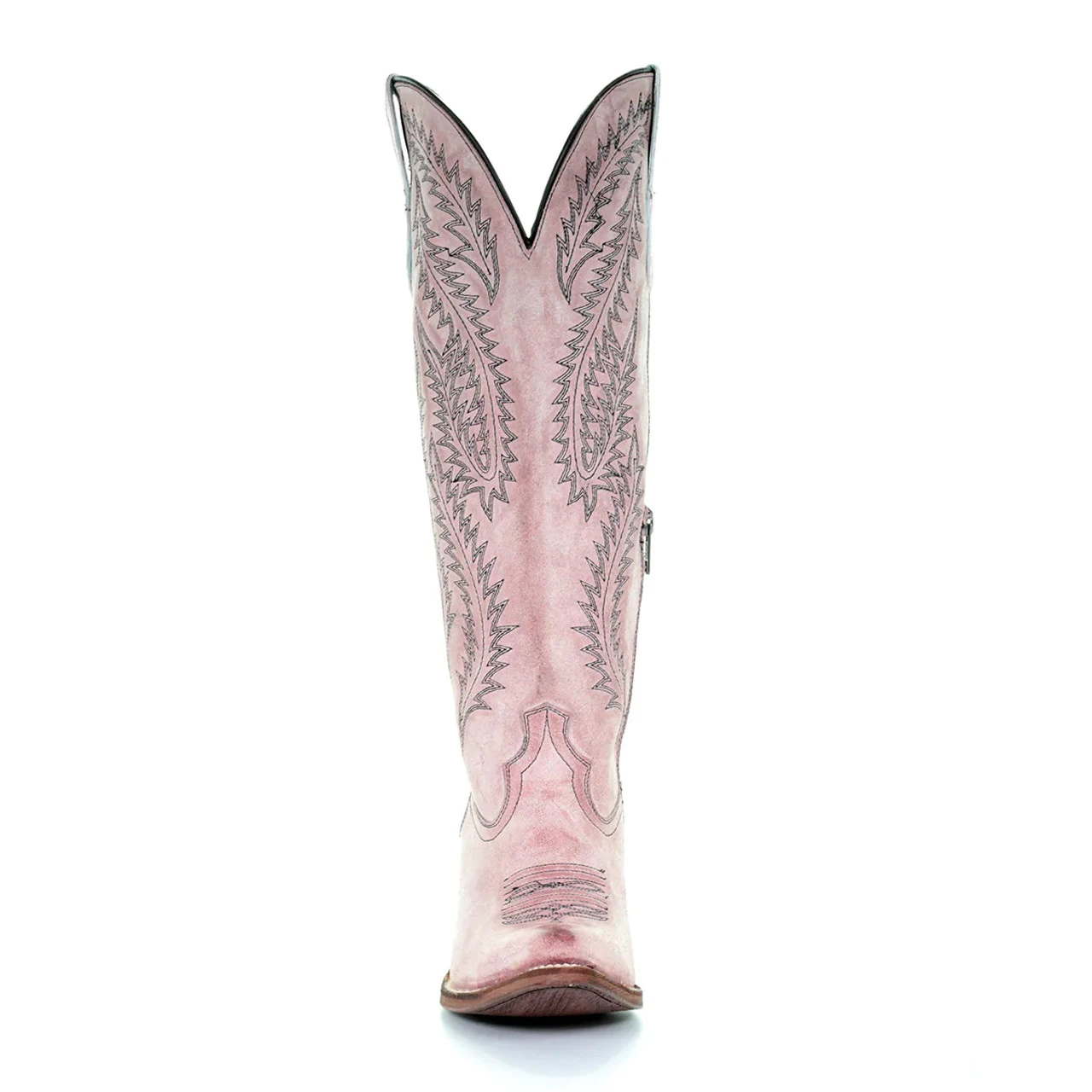 Corral Boots Ld Pink Rose Embroidery Tall Top Boot - E1447 4 Corral Boots Ld Pink Rose Embroidery Tall Top Boot - E1447 - Image 2