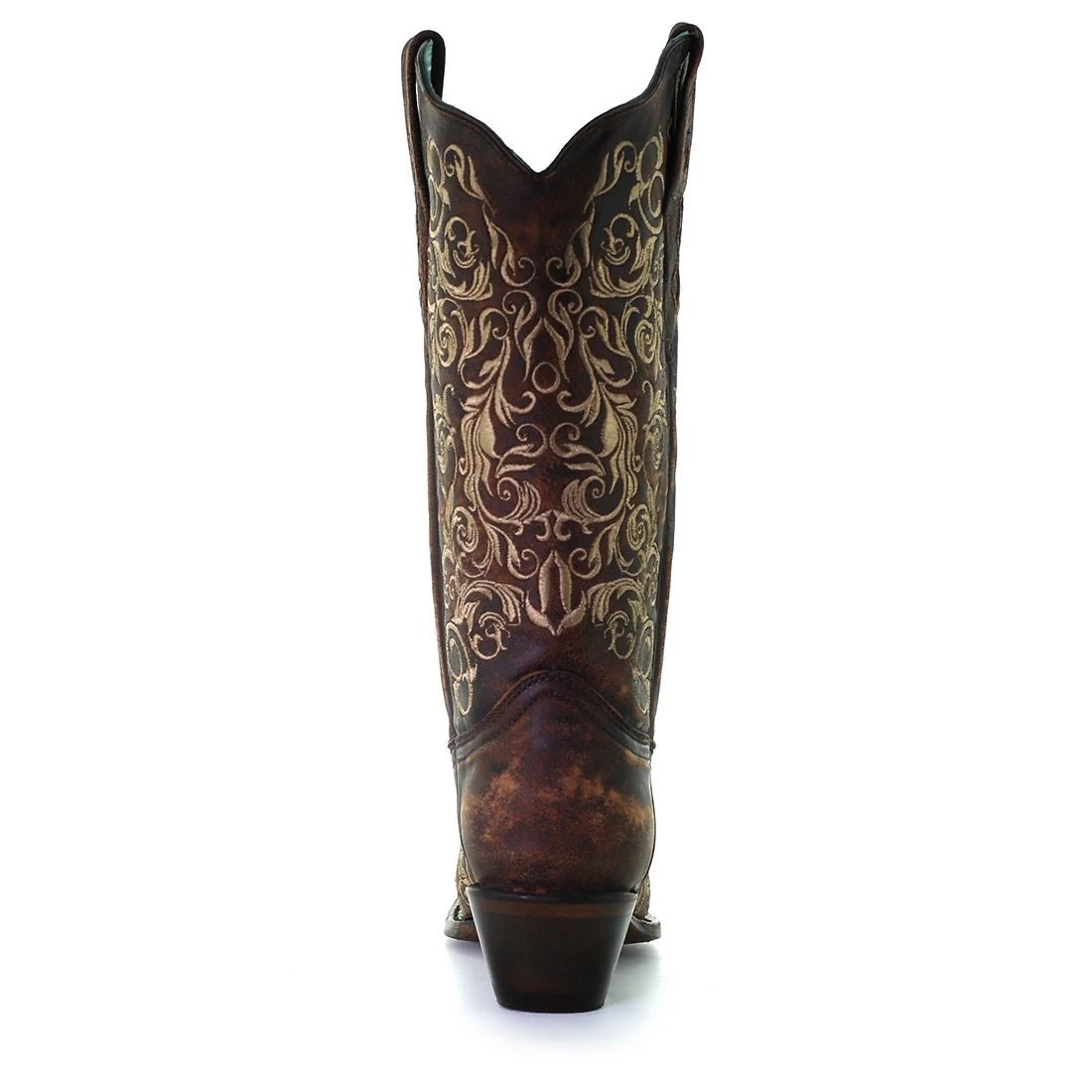 Corral Boots Corral Ladies Honey Brown Floral Snip Toe Western Boots Z5016 5 Corral Boots Corral Ladies Honey Brown Floral Snip Toe Western Boots Z5016 - Image 3